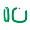 Machete Midi Square Hoops In Bright Green Jewelry 2 Machete Midi Square Hoops In Bright Green Jewelry