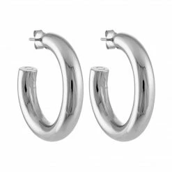 Machete 1.5" Perfect Hoops In Silver Jewelry