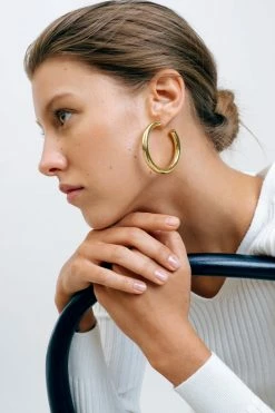 Machete THE SPOTLIGHT 2" Perfect Hoops In Gold