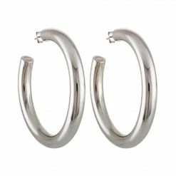 Machete 2" Perfect Hoops In Silver
