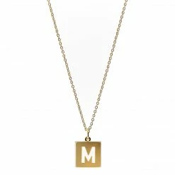 Machete Summer SALE 20" Letter Charm Necklace