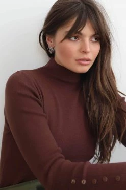 Machete Atlas Hoops In Clear Tangerine Jewelry