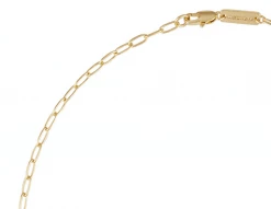 Machete Petite Oval Link Necklace In Gold Jewelry