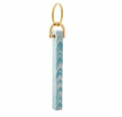 Machete Bar Keychain In Blue Checker