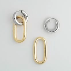 Machete Build Your Own: Charm Hoops Chunky Hoops And Oval Link Charms In Gold