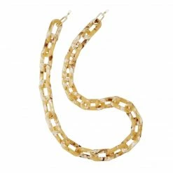 Machete Eyewear Chains Chunky Sunglass Chain In Mango Tortoise