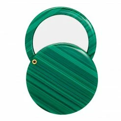 Machete Circle Mirror In Malachite Mirrors