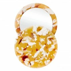 Machete Circle Mirror In Mango Tortoise