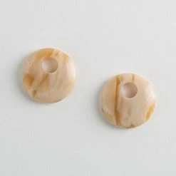 Machete Disc Charms In Alabaster Build Your Own: Charm Hoops
