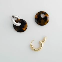 Machete Disc Charms In Classic Tortoise