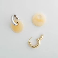 Machete Disc Charms In Cream Dot Build Your Own: Charm Hoops