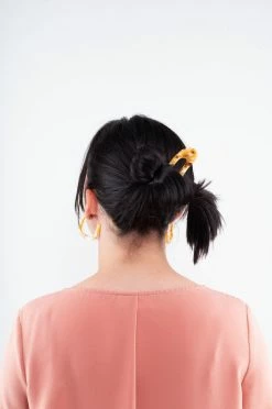 Machete Checker Mania French Hair Pin In Blue Checker