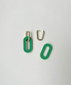 Machete Gold Link Hoops With Charms: "The Brights Collection" Build Your Own: Charm Hoops