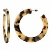 Machete Grande Flat Hoops In Blonde Tortoise Summer SALE