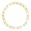 Machete Grande Solid Sterling Paperclip Chain Necklace In Gold