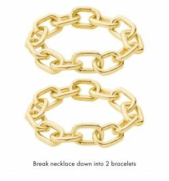 Machete Interchangeable Link Necklace In 14k Gold THE SPOTLIGHT 7 Machete Interchangeable Link Necklace In 14k Gold THE SPOTLIGHT