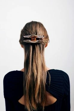 Machete Checker Mania Jumbo Heirloom Claw In Tortoise Checker