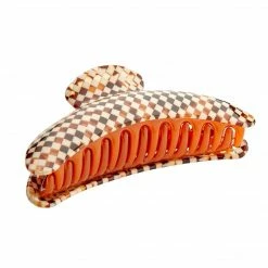 Machete Checker Mania Jumbo Heirloom Claw In Tortoise Checker