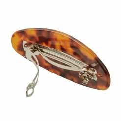 Machete Jumbo Oval Clip In Amber