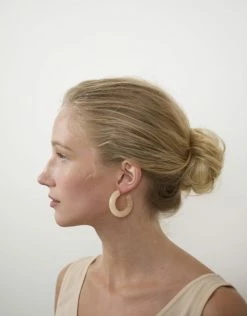 Machete Kate Hoops In Blonde Tortoise Jewelry