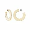 Machete Kate Hoops In Clear Yellow Jewelry