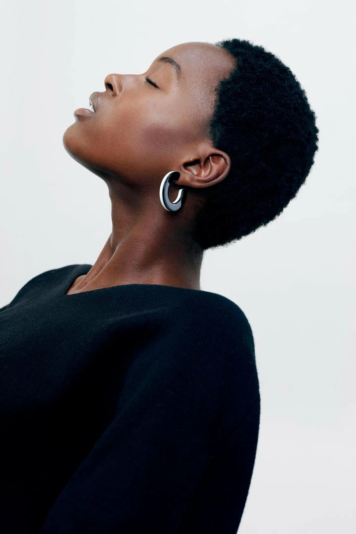 Machete Kate Hoops In Cognac Jewelry 4 Machete Kate Hoops In Cognac Jewelry