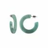 Machete Jewelry Kate Hoops In Jadeite Green