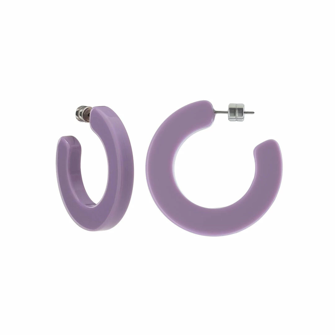 Machete Jewelry Kate Hoops In Violet 3 Machete Jewelry Kate Hoops In Violet