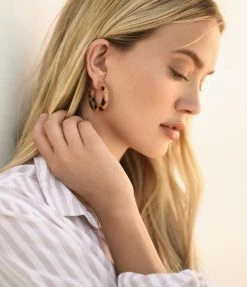 Machete Jewelry Kate Hoops In Violet 7 Machete Jewelry Kate Hoops In Violet