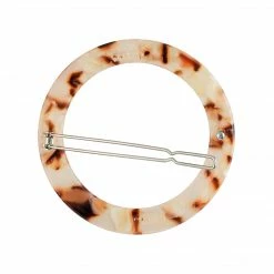 Machete Large Circle Clip In Blush Tortoise Summer SALE