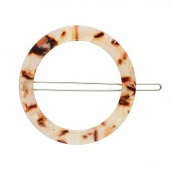 Machete Large Circle Clip In Blush Tortoise Summer SALE