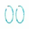 Machete Jewelry Large Hoops In French Coast Blue