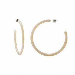 Machete Large Hoops In Ivory