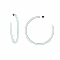 Machete Large Hoops In Sea Glass Jewelry