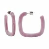 Machete Midi Square Hoops In Orchid