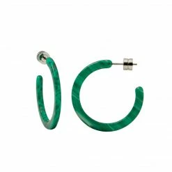 Machete Mini Hoops In Malachite
