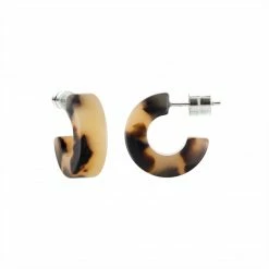 Machete Jewelry Muse Hoops In Blonde Tortoise