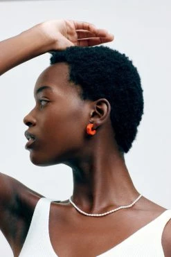 Machete Jewelry Muse Hoops In Yellow