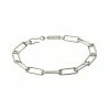 Machete Paperclip Chain Bracelet In Silver