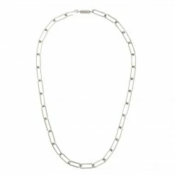 Machete Jewelry Paperclip Chain Necklace In Silver