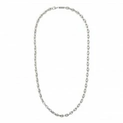 Machete Jewelry Petite Coffee Bead Necklace In Silver