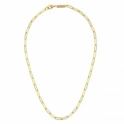 Machete Jewelry Petite Paperclip Chain Necklace In Gold