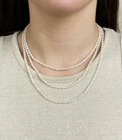 Machete Jewelry Rice Pearl Necklace