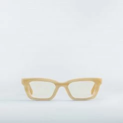 Machete Ruby - Optical Blue Light Frames In Alabaster