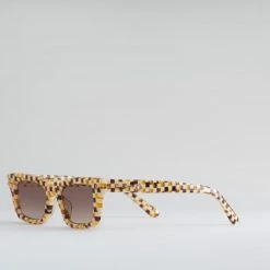 Machete Ruby - Sunglasses In Tortoise Checker Checker Mania