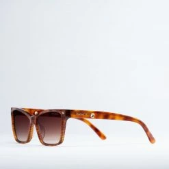 Machete Eyewear Sally Sunglasses In Dark Tortoise Stripe