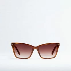 Machete Eyewear Sally Sunglasses In Dark Tortoise Stripe
