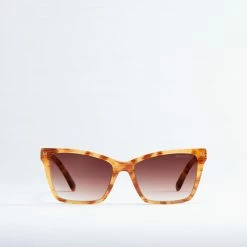 Machete Eyewear Sally Sunglasses In Light Tortoise Stripe