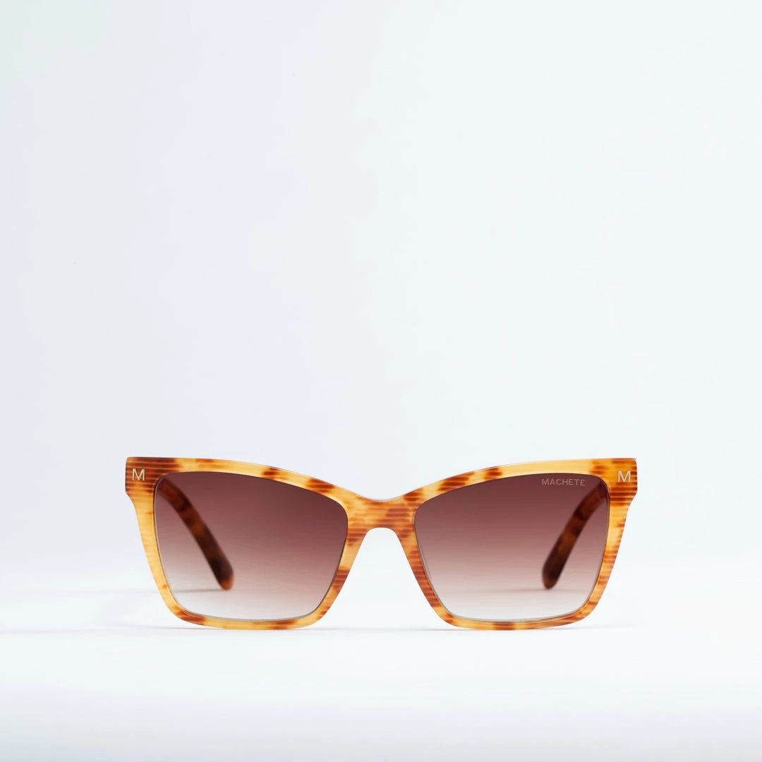 Machete Eyewear Sally Sunglasses In Light Tortoise Stripe 3 Machete Eyewear Sally Sunglasses In Light Tortoise Stripe