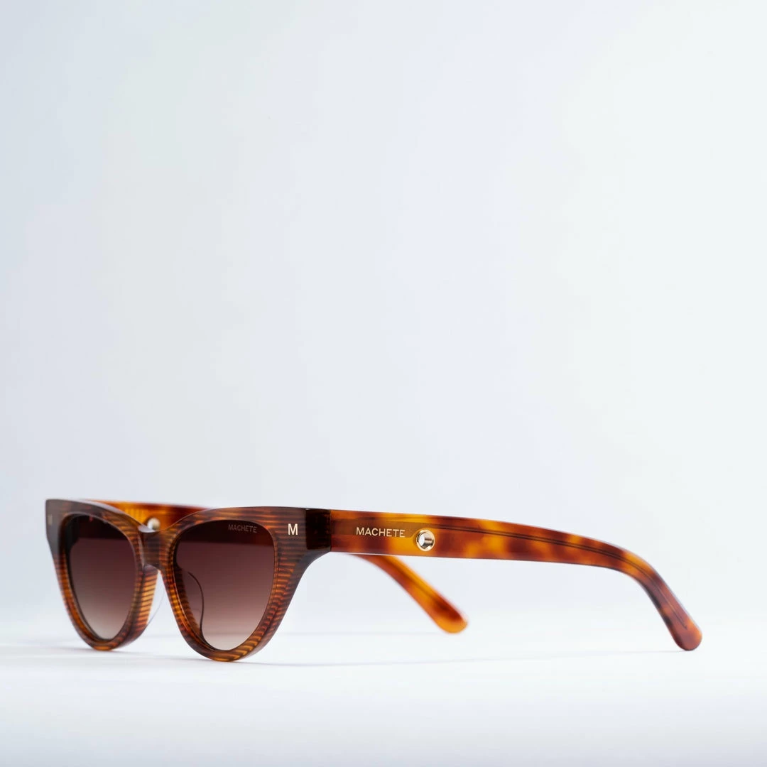 Machete Eyewear Suzy Sunglasses In Dark Tortoise Stripe 4 Machete Eyewear Suzy Sunglasses In Dark Tortoise Stripe